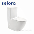 one piece toilet elongated bowl easy clean